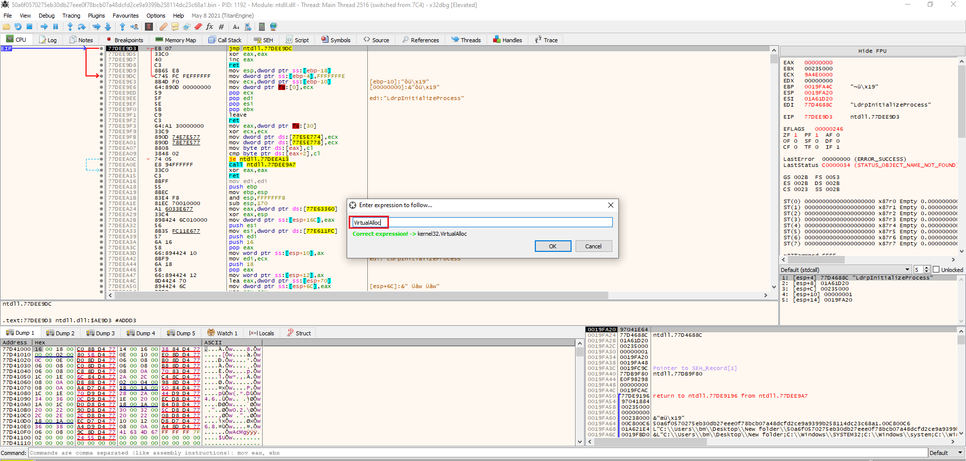 Reverse Engineering Guide - Unpacking Malware - Bar Magnezi [0xMrMagnezi]